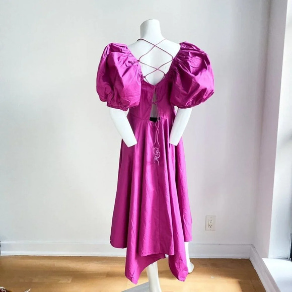 Elegant Purple Midi Dress - Picture 9 of 9